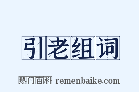 引老组词是什么意思的图片